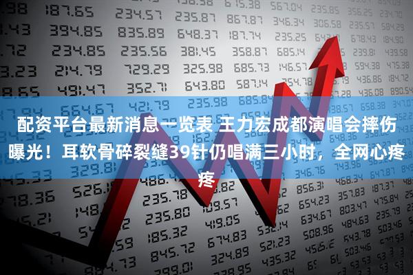 配资平台最新消息一览表 王力宏成都演唱会摔伤曝光！耳软骨碎裂缝39针仍唱满三小时，全网心疼